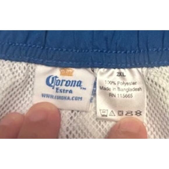 Corona Extra Swim Elastic Waistband Trunks Board Shorts Mens Size 2XL - Picture 5 of 8